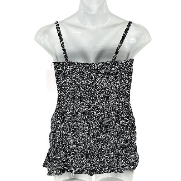 Swimsuits For All 14 Black White Polka Dot Swimdress Marilyn Monroe Inspired - Picture 2 of 12